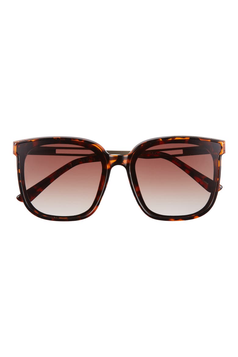 Square Tip Sunglasses, Main, color, TORTOISE