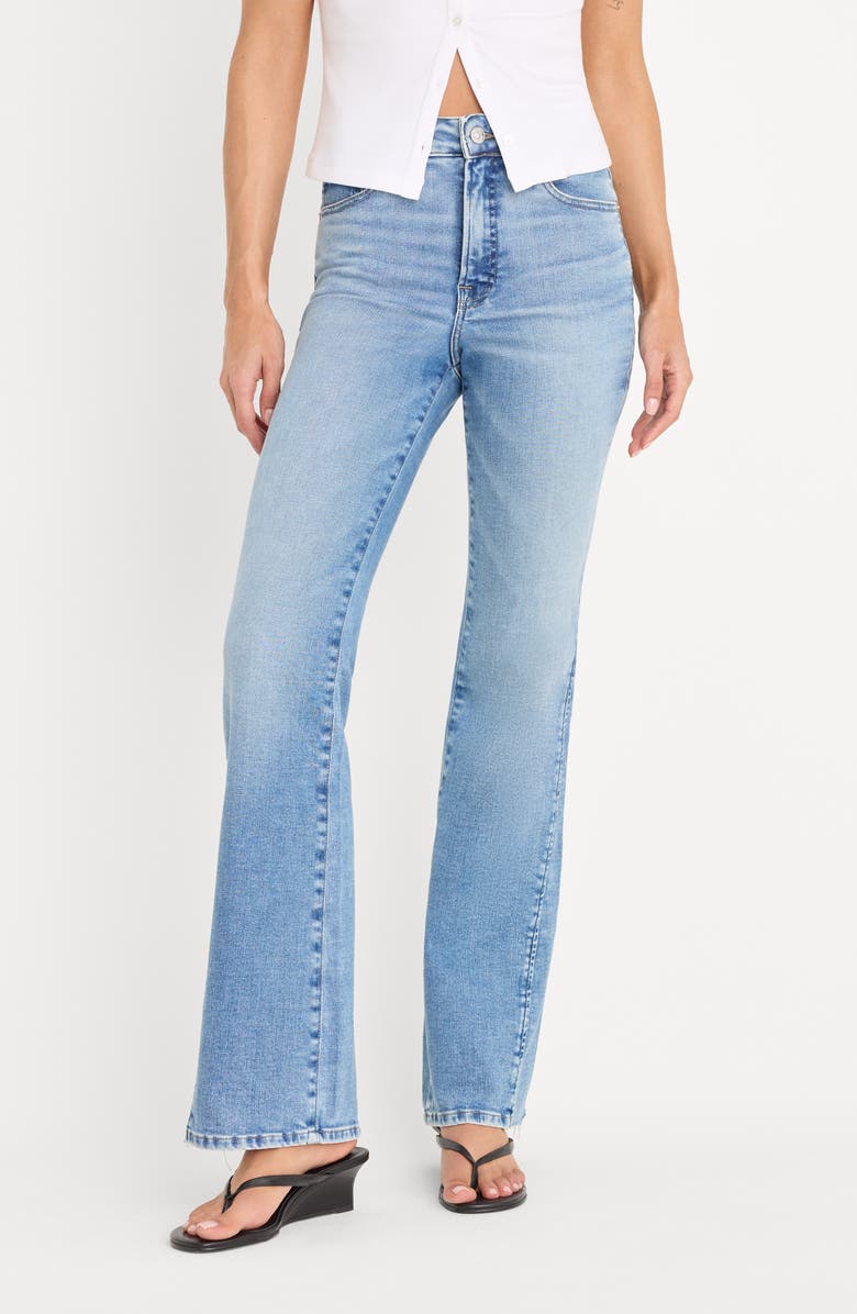 Good American Soft-Tech Good Classic Bootcut Jeans, Alternate, color, Indigo1019