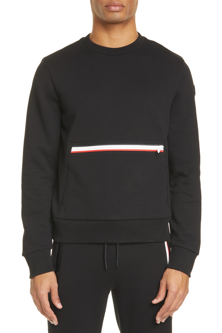 Kangaroo Pocket Sweatshirt, Alternate, color, BLACK