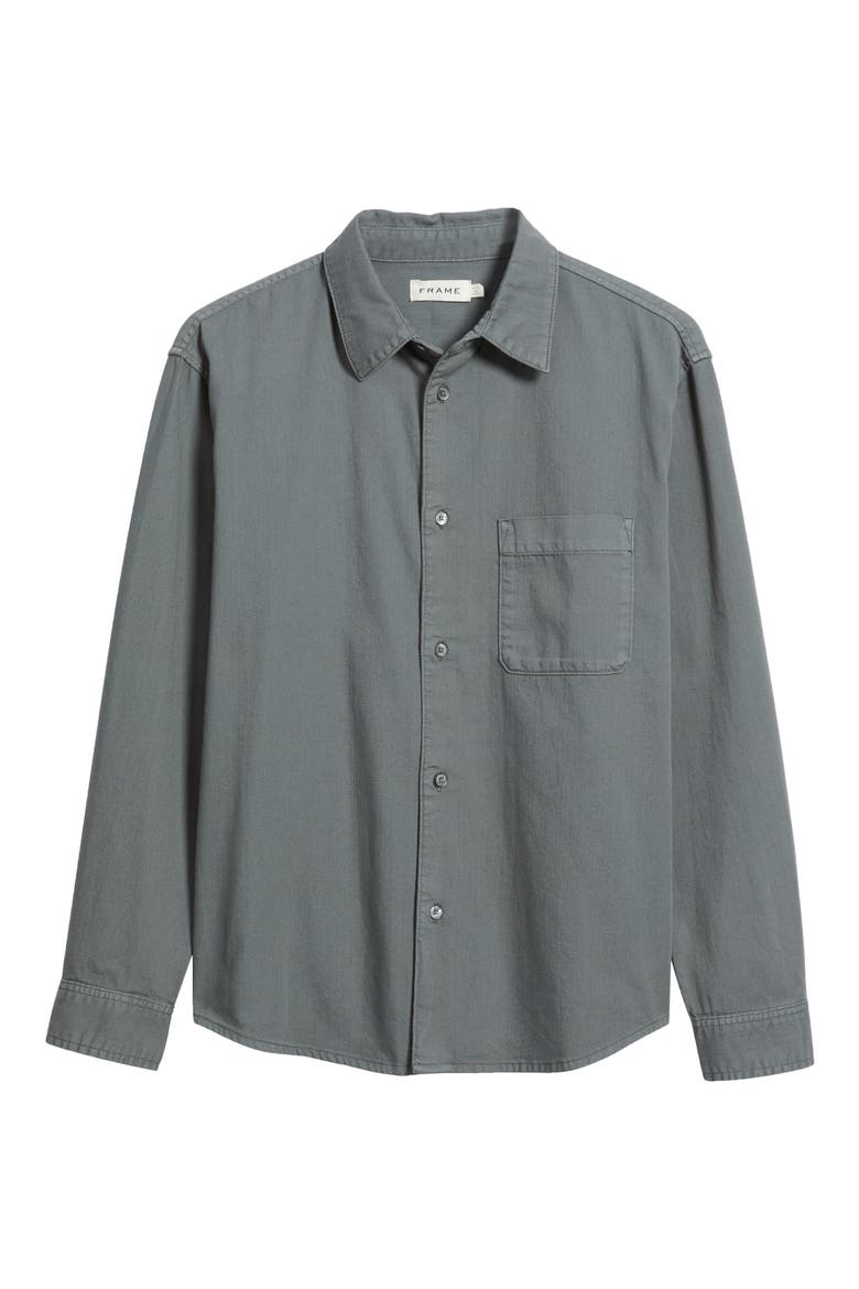 Modern Button-Up Shirt, Alternate, color, OLD BLUE