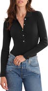 525 America Ginny Collar Long Sleeve Henley Top