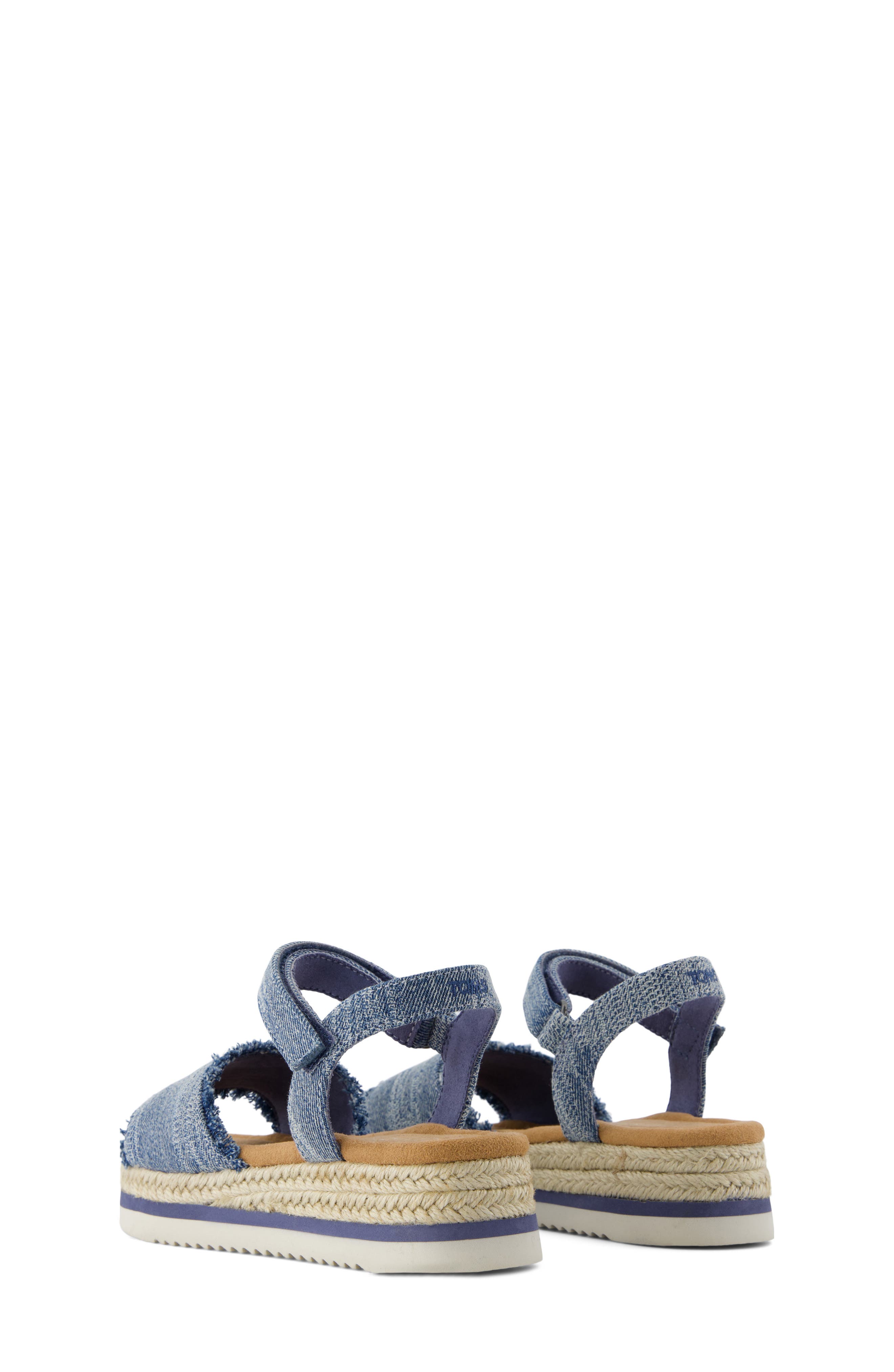TOMS Kids' Diana Espadrille Sandal, Alternate, color, Navy