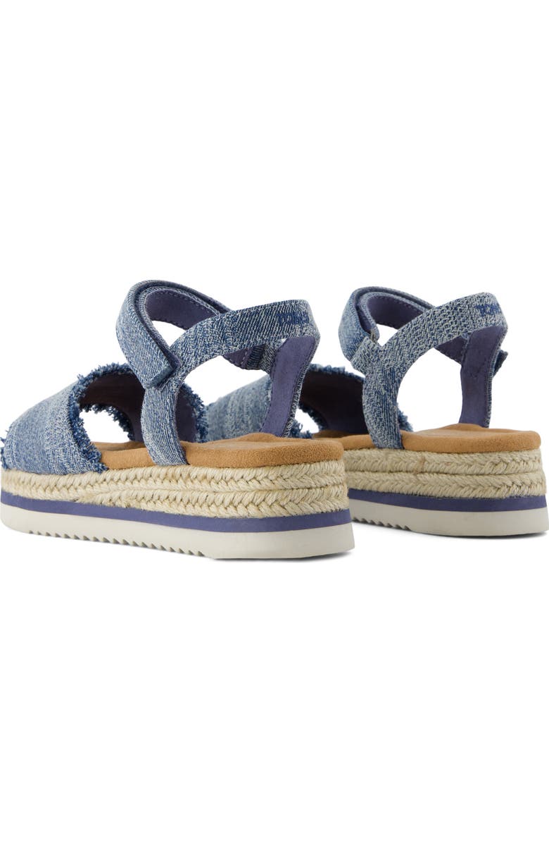 TOMS Kids' Diana Espadrille Sandal, Alternate, color, Navy