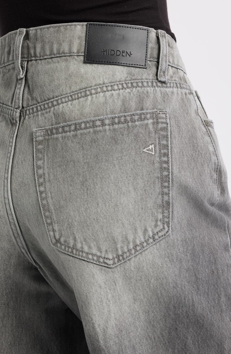HIDDEN JEANS Oversize Baggy Wide Leg Jeans, Alternate, color, Grey