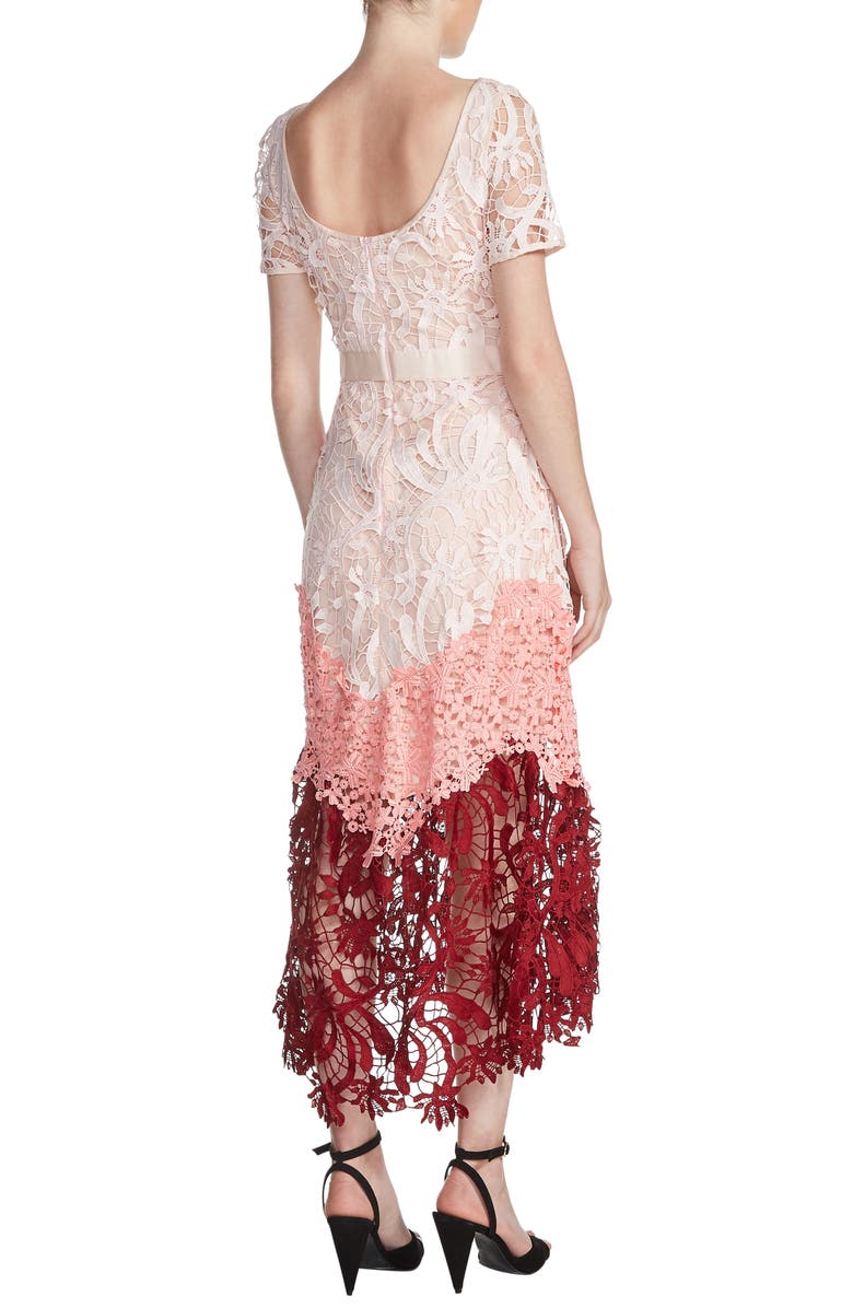 maje Romarin Multicolor Lace Dress, Alternate, color, 