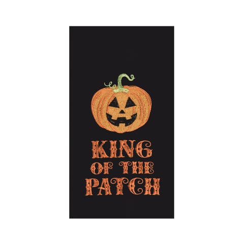 "King of the Patch" Halloween Jack O' Lantern 100% Cotton Flour Sack Dishtowel
