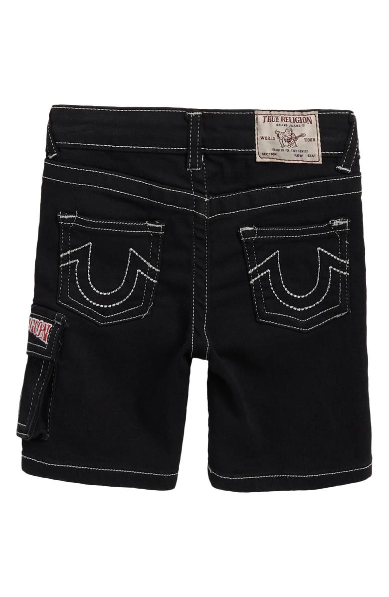 True Religion Kids' T-shirt & Denim Shorts Set, Alternate, color, Hotrd