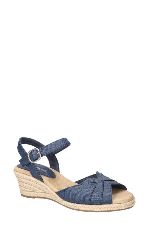 EASY STREET EASY STREET MIRAMAR ANKLE STRAP WEDGE SANDAL