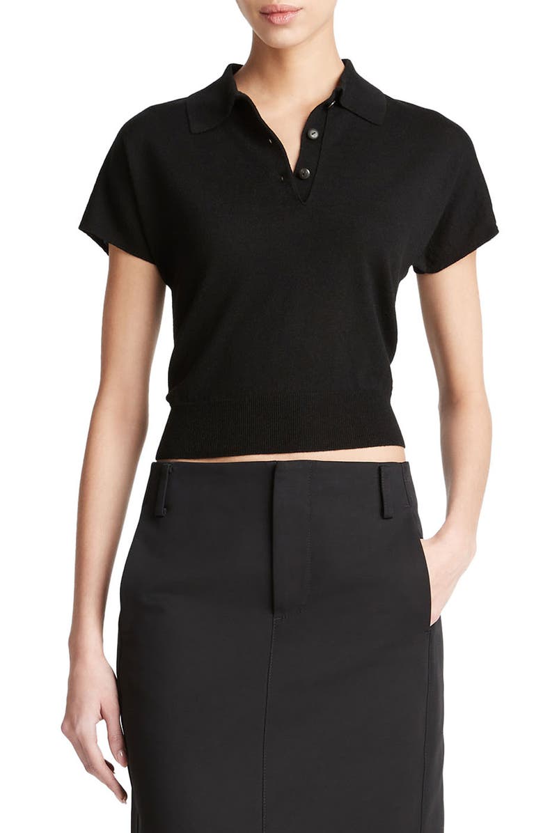 Vince Wool Blend Polo Sweater, Main, color, 