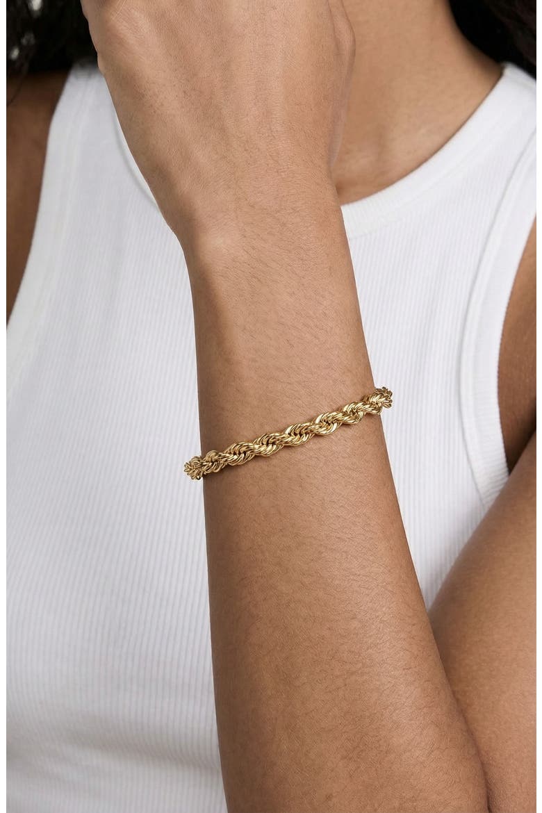 Set of 2 Twisted Bracelets, Alternate, color, GOLD