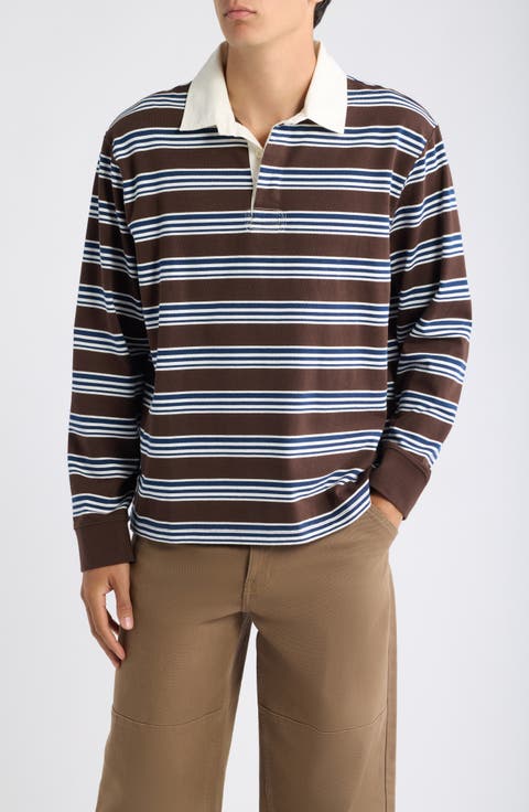 Mini Stripe Cotton Rugby Shirt
