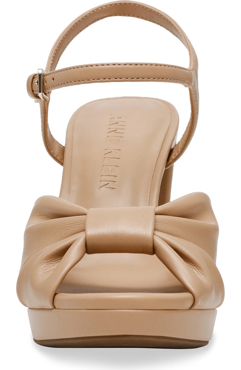 Anne Klein Velia Ankle Strap Platform Sandal, Alternate, color, Biscotti