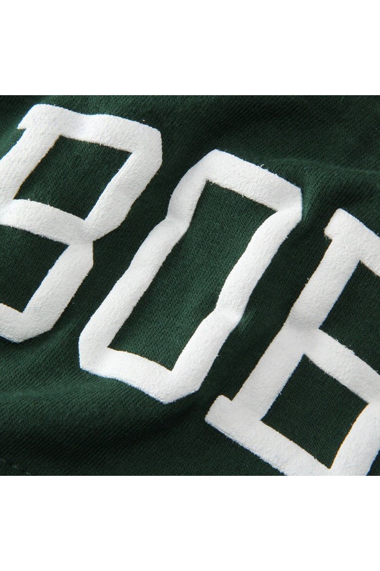 Women's Pressbox Green Ohio Bobcats The Big Shirt Oversized Long Sleeve T-Shirt, Alternate, color, Hunter Green