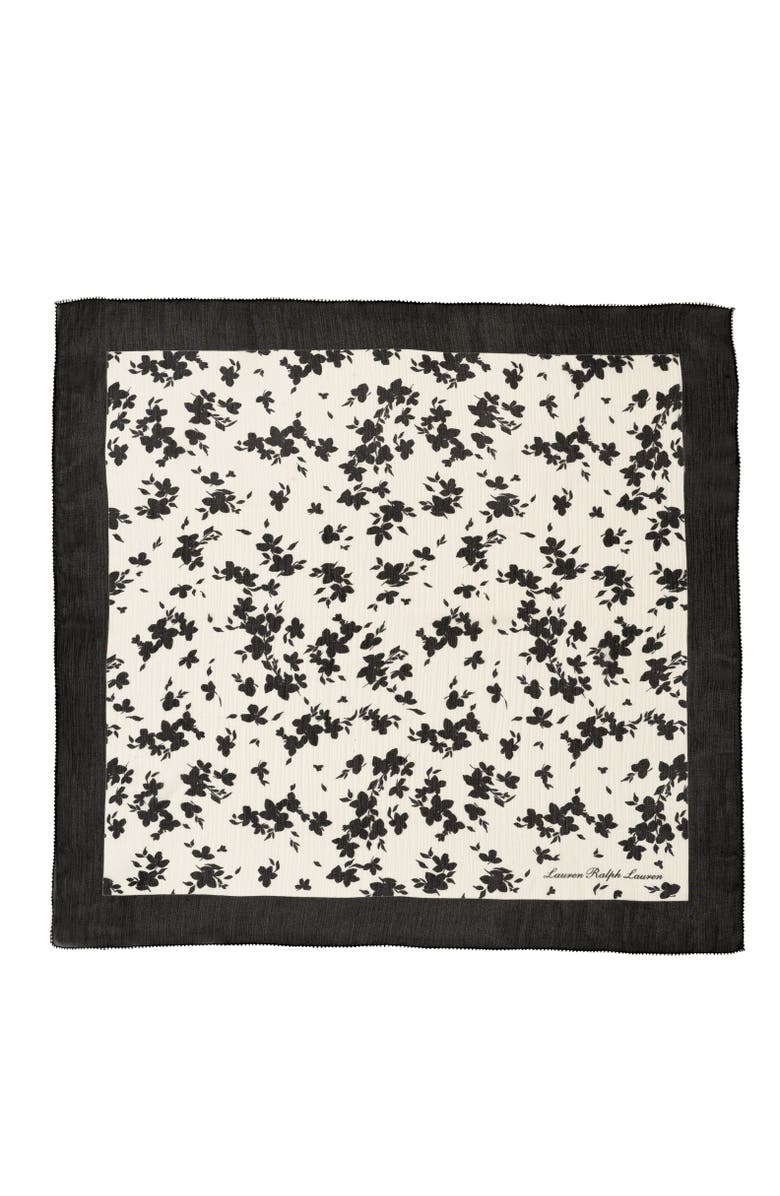 Lauren Ralph Lauren Contrast Floral Square, Main, color,