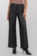 KUT from the Kloth Meg Coated High Rise Wide Leg Jeans