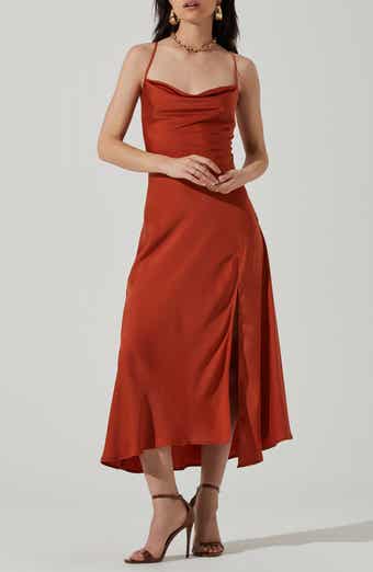 ASTR the Label Cowl Neck Midi Dress
