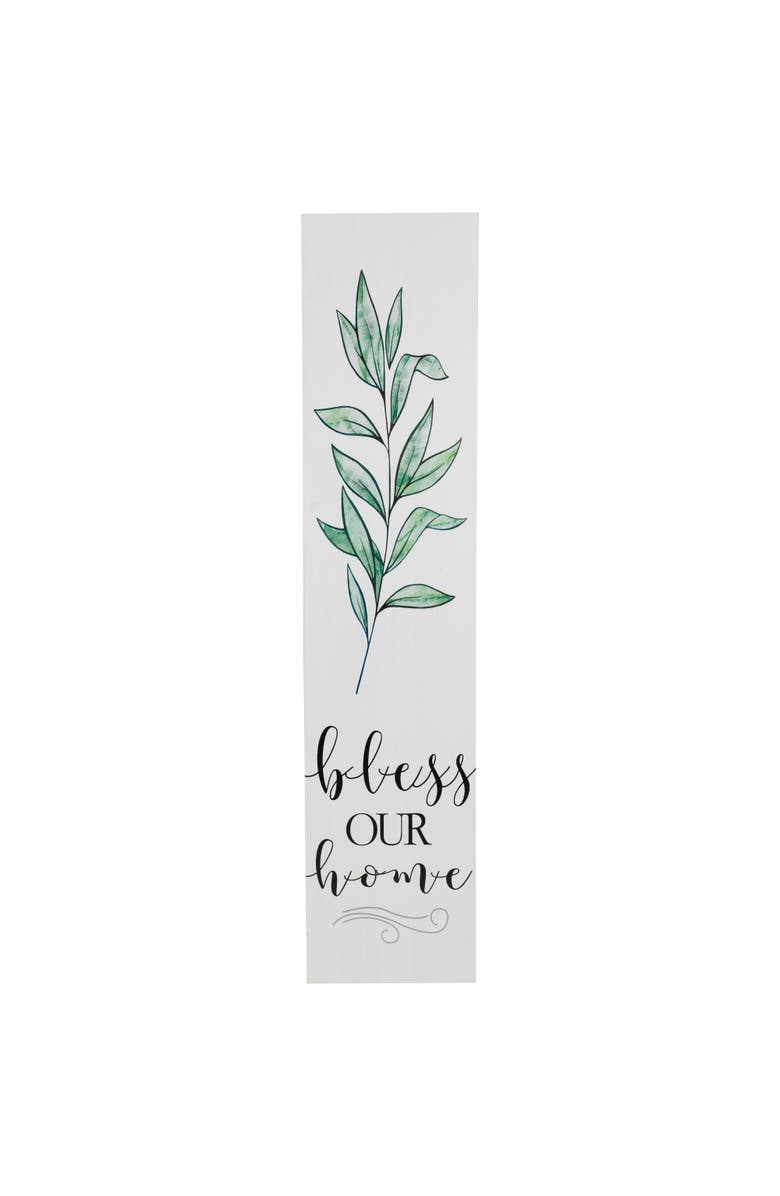 Northlight 36" Bless Our Home Wooden Porch Board Sign Decoration, Main, color, White