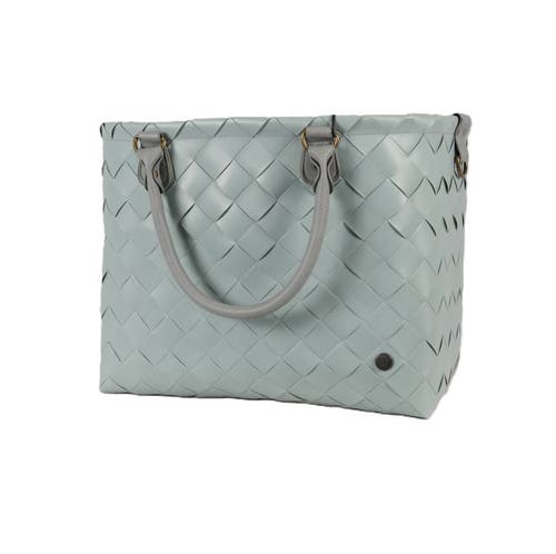 Handed By Saint Tropez Recycled Plastic Weekender Bag In Grey/green