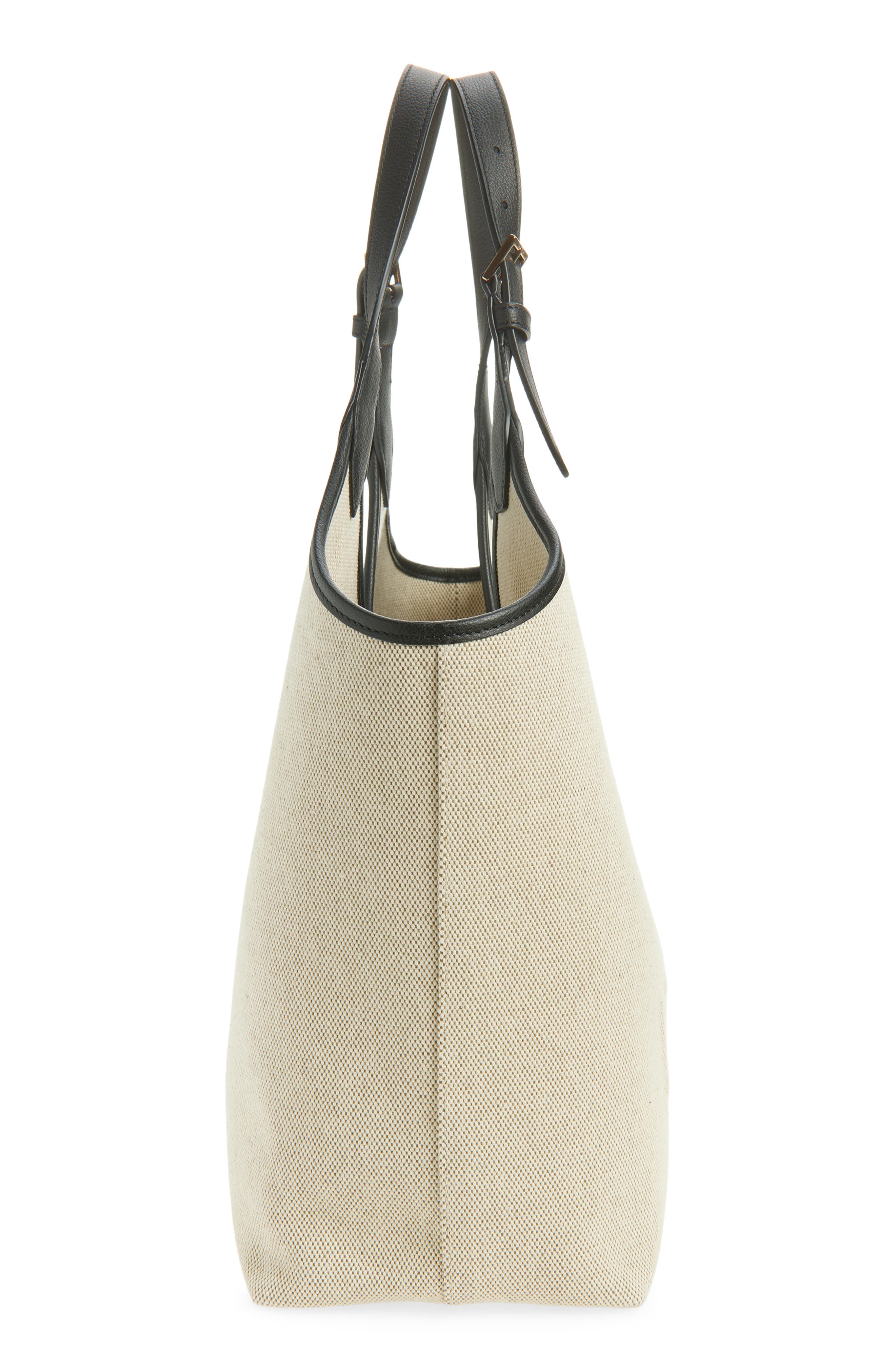 Versace La Medusa Canvas Tote, Alternate, color, Rope Black Gold