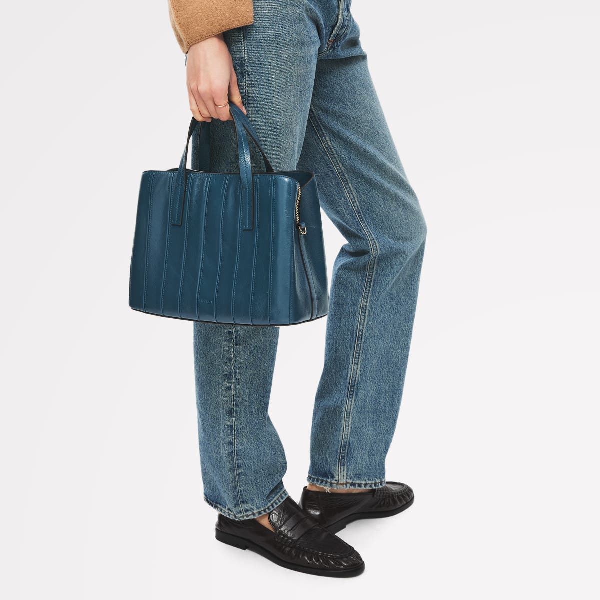 Radley Dukes Place - Stripe Medium Ziptop Satchel Bag, Alternate, color, Utility