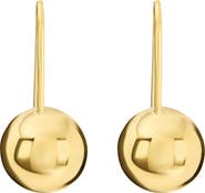 ATHRA LUXE Ball Drop Hoop Earrings