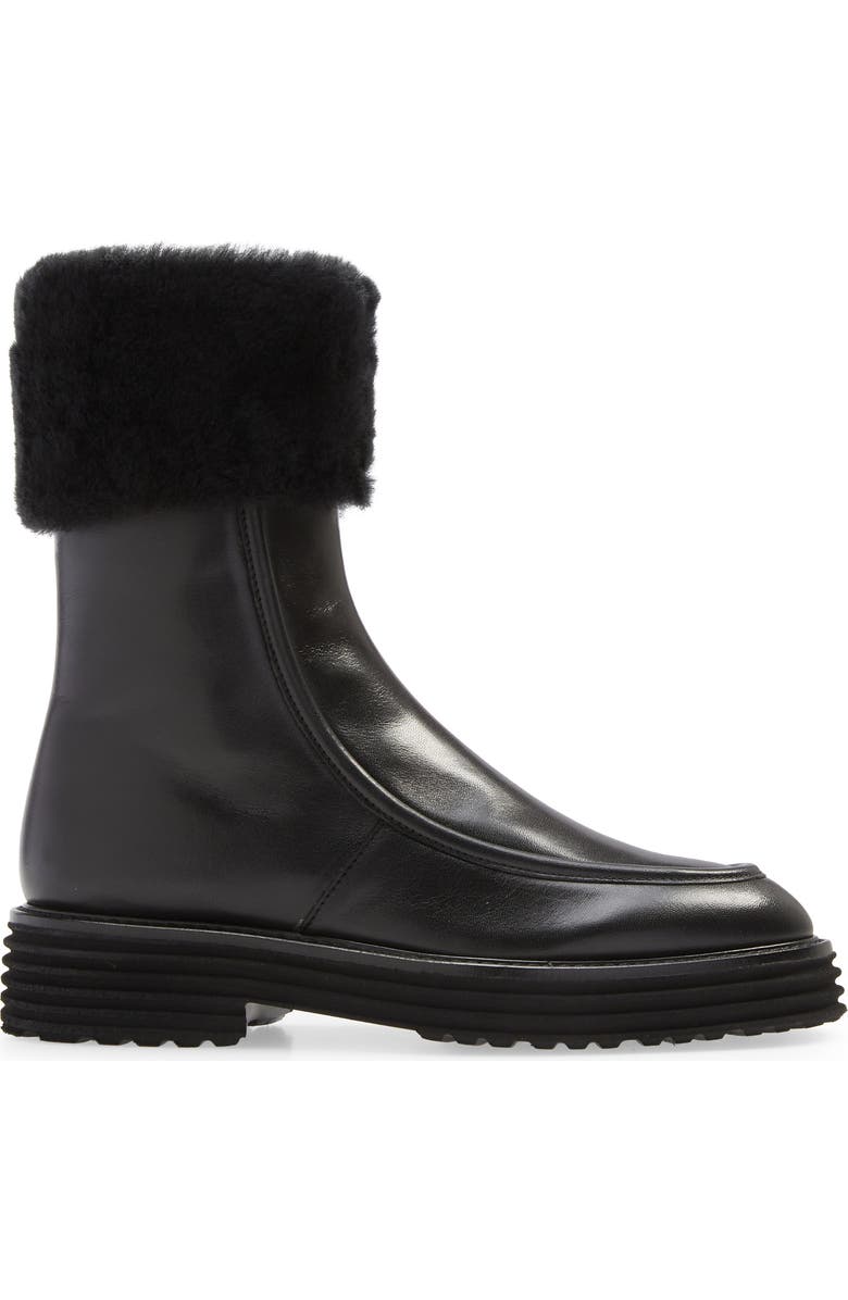 Pas de Rouge Ada Genuine Shearling Cuff Boot, Alternate, color,