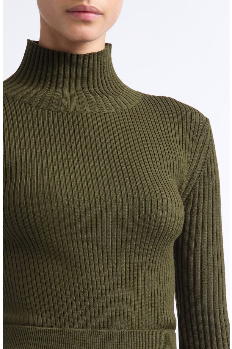 Wool Blend Sweater, Alternate, color, MARSH GREEN