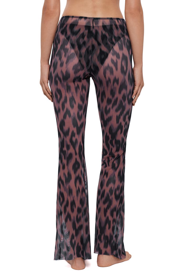 Mesh Adjustable Flare Leg Cover-Up Pants, Alternate, color, NATURAL