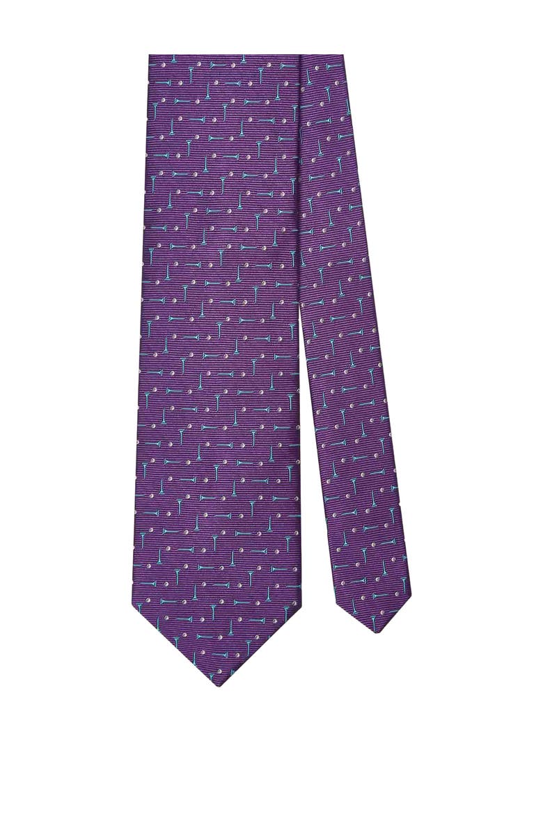 Robert Talbott Robert Golf Tees Best of Class Necktie, Main, color, Purple