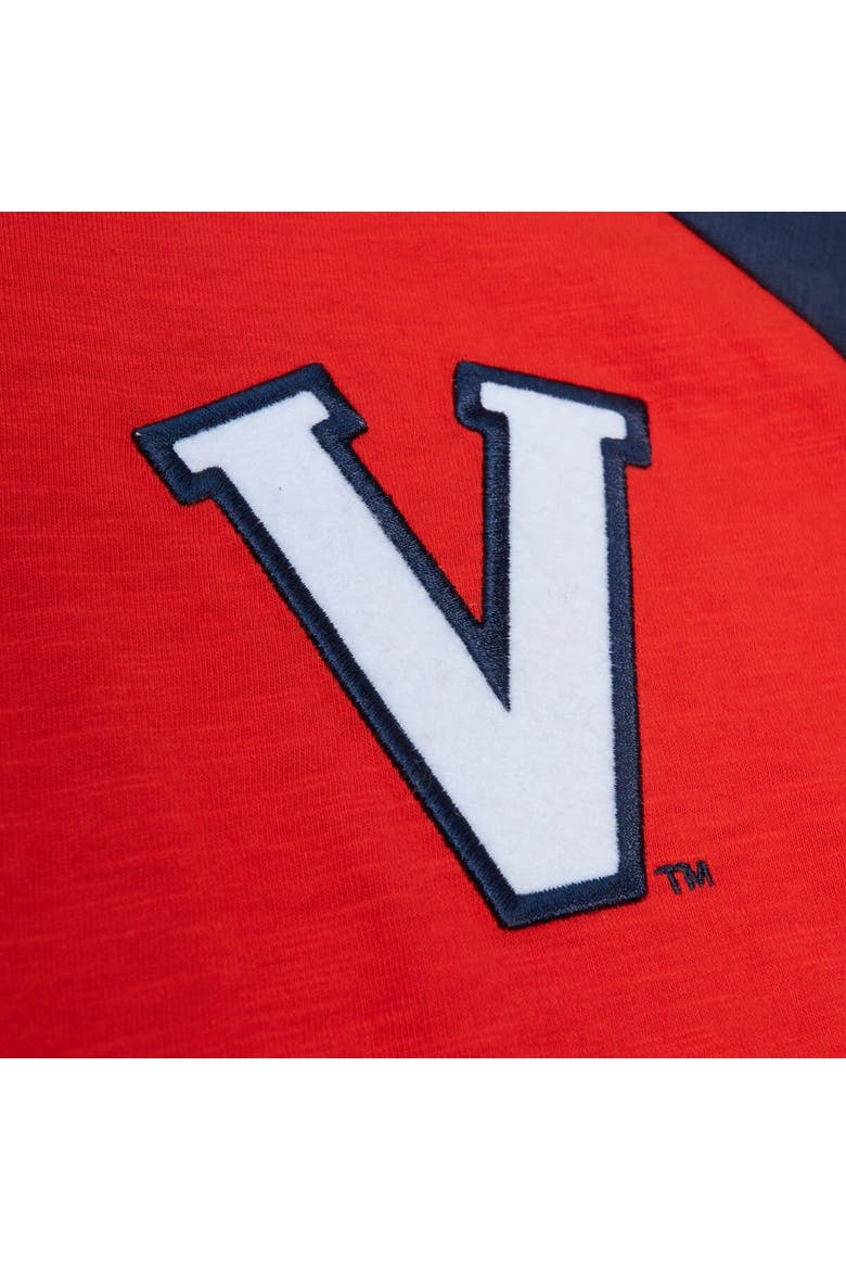 Men's Mitchell & Ness Orange Virginia Cavaliers Legendary Slub Raglan Long Sleeve T-Shirt, Alternate, color, Orange