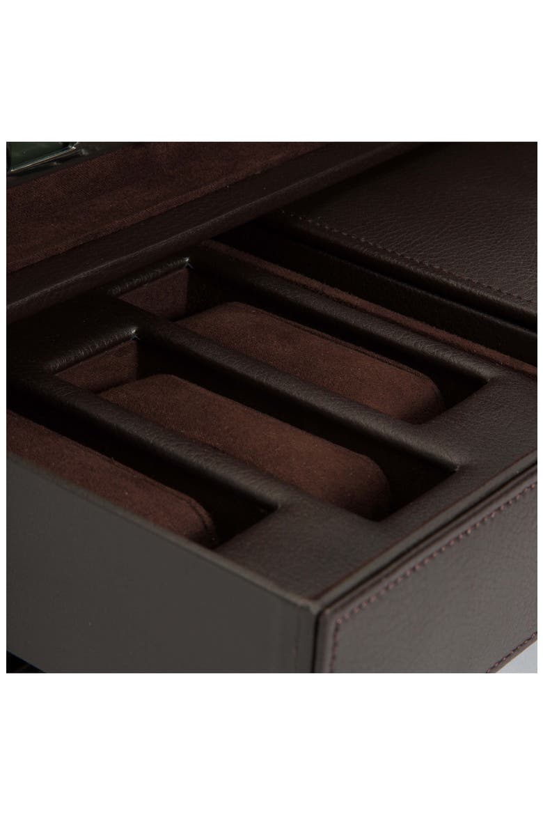 Blake Double Watch Winder Box, Alternate, color, BROWN