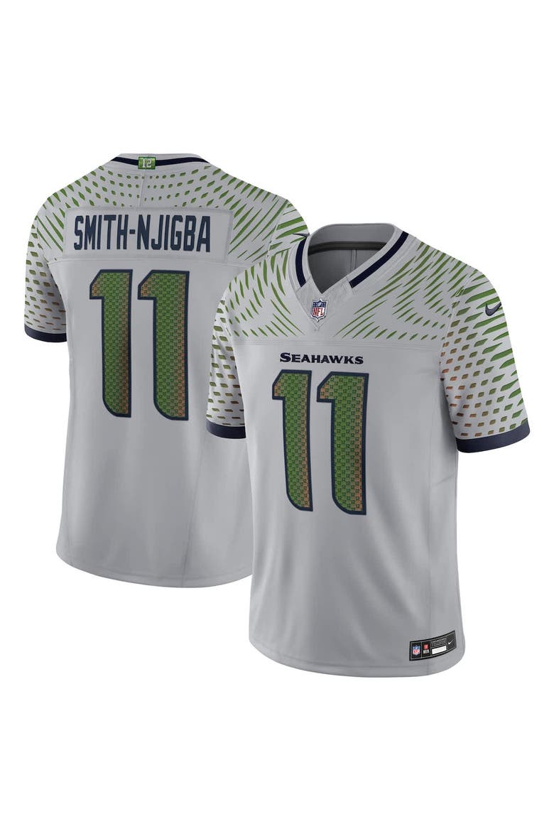 Men's Nike Jaxon Smith-Njigba Wolf Gray Seattle Seahawks 2025 Rivalries Collection Limited Jersey, Alternate, color, Gray