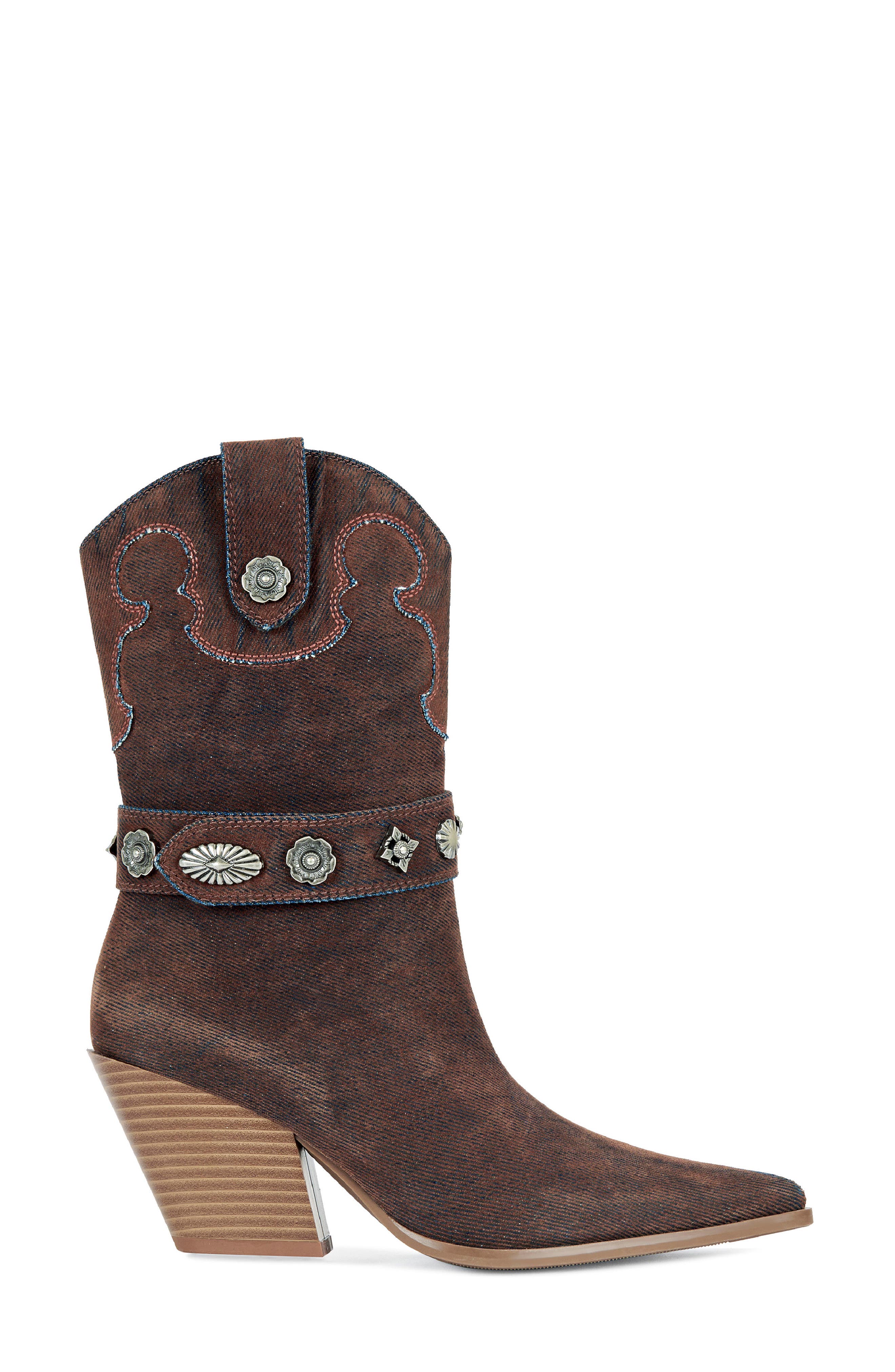 AZALEA WANG Neith Western Boot, Alternate, color, Burnt Orange