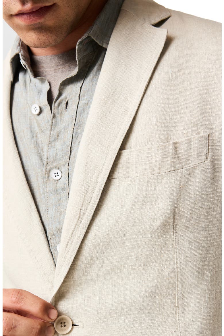 Resort Linen Jacket, Alternate, color, OATMEAL