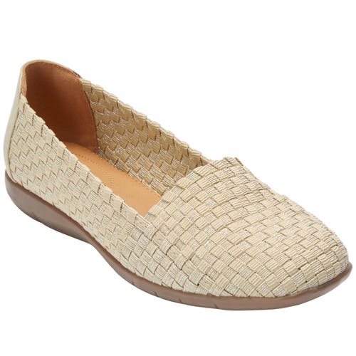 Comfortview The Bethany Slip On Flat In Neutral