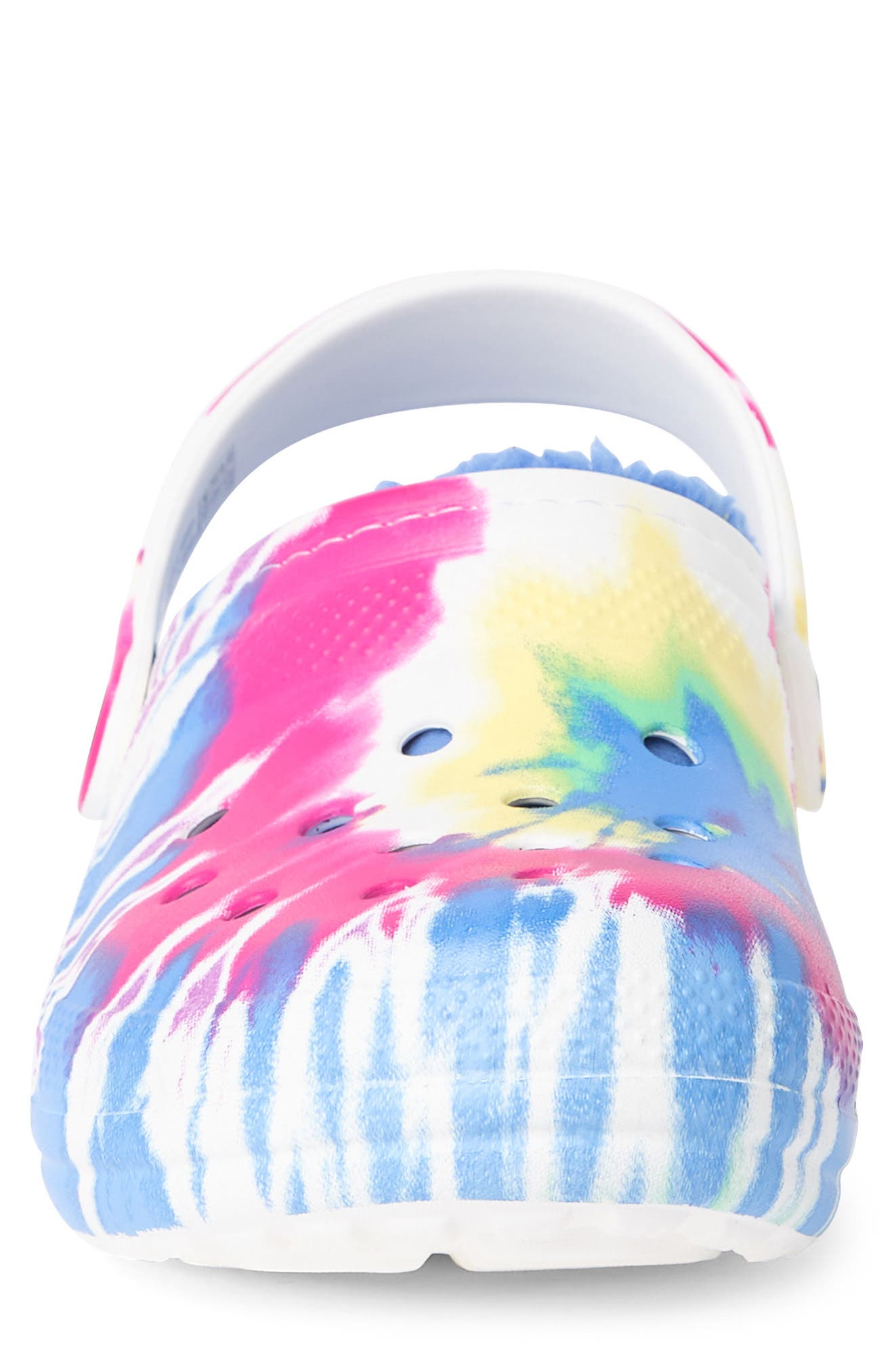 CROCS <sup>™</sup> Classic Fleece Lined Tie Dye Clog, Alternate, color, 