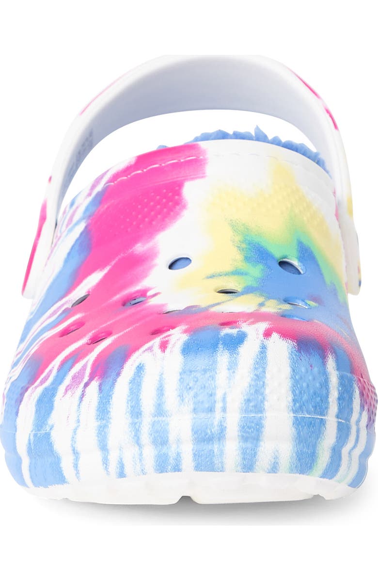 CROCS <sup>™</sup> Classic Fleece Lined Tie Dye Clog, Alternate, color,