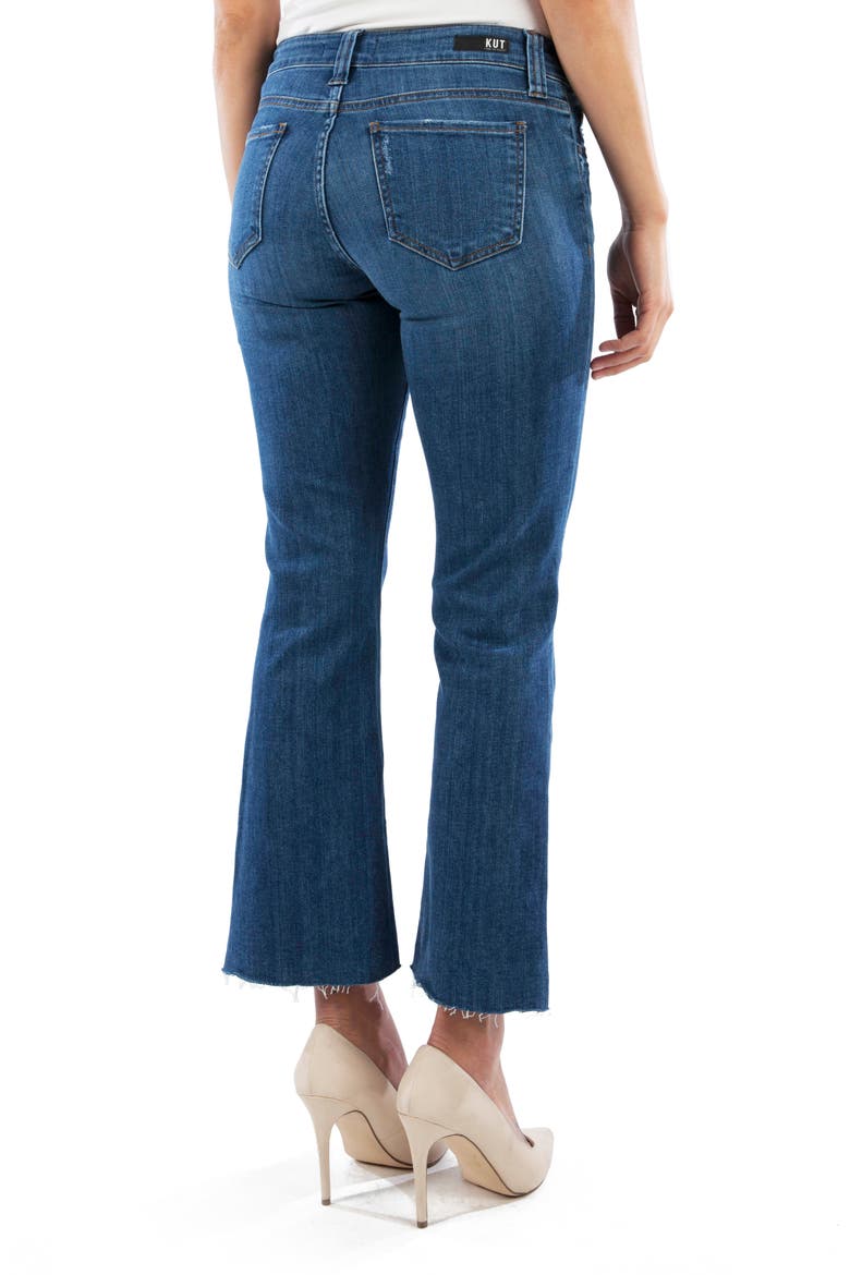 Kelsey Center Seam Crop Kick Flare Jeans, Alternate, color, VISIT