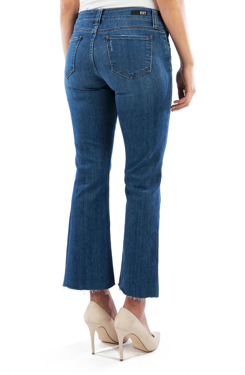 KUT from the Kloth Kelsey Center Seam Crop Kick Flare Jeans, Alternate, color, 