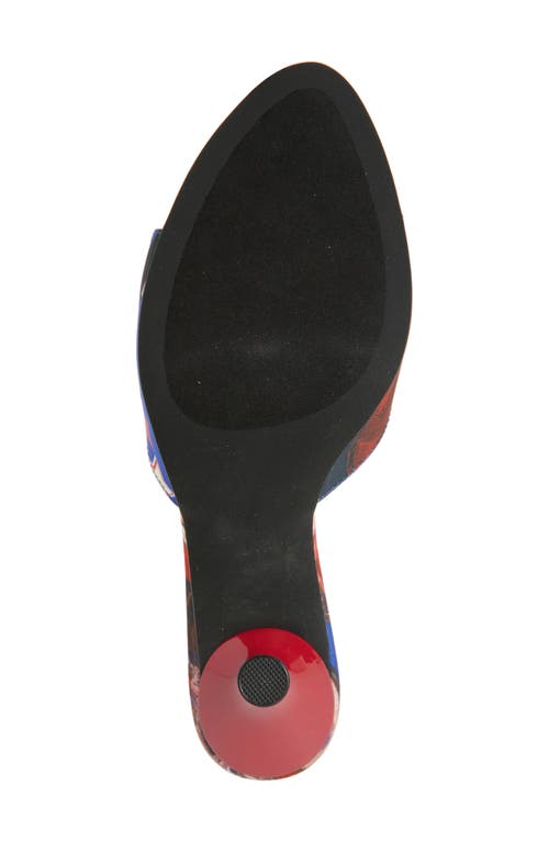 Jeffrey Campbell Agent Slide Sandal In Bad Girl Combo