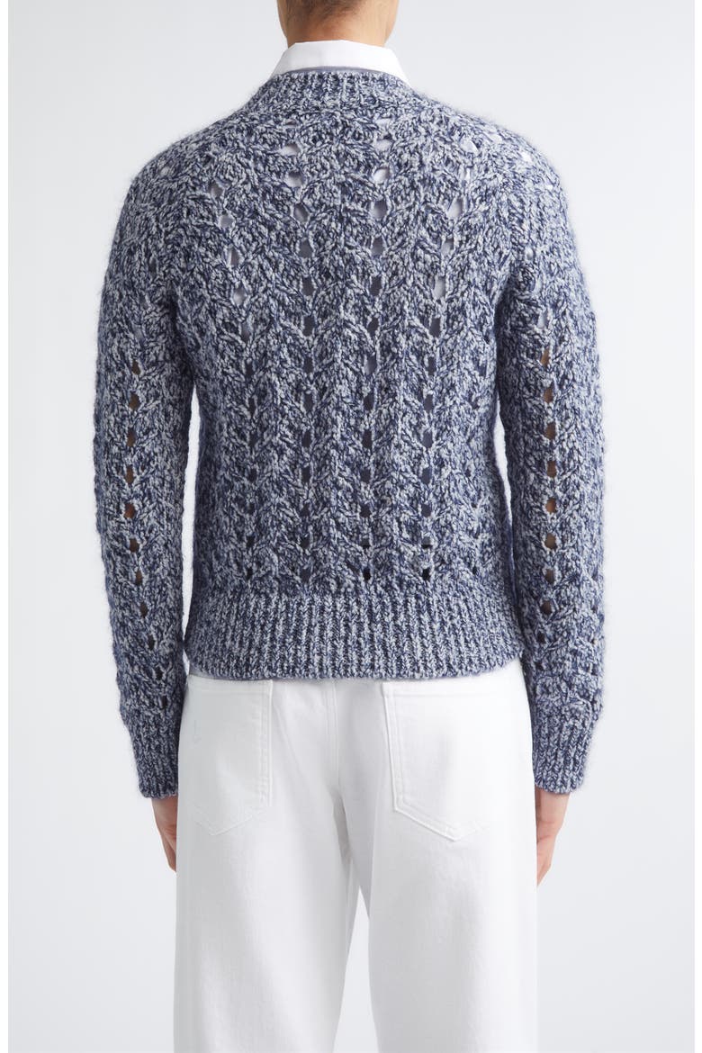 Open Stitch Wool Blend Sweater, Alternate, color, 11 BLUE