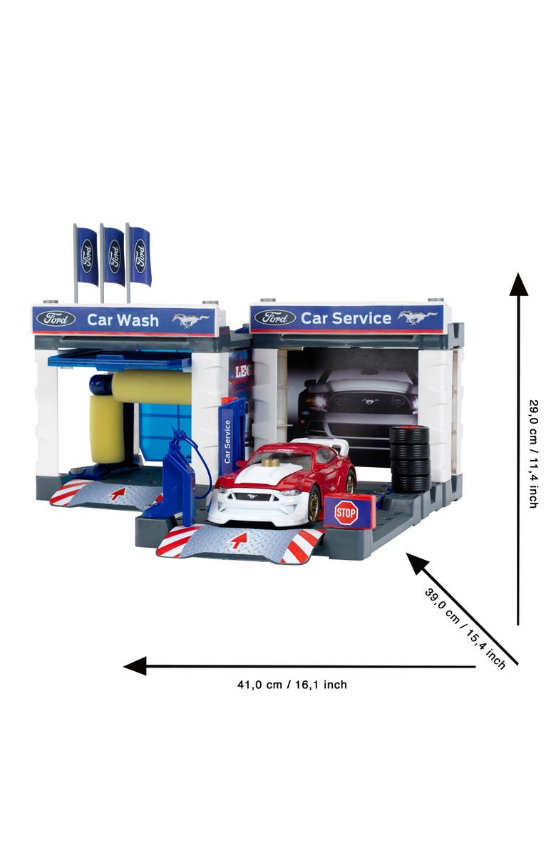 Ford Service Station W/ 2019 Ford Mustang, Alternate, color, Multicolored