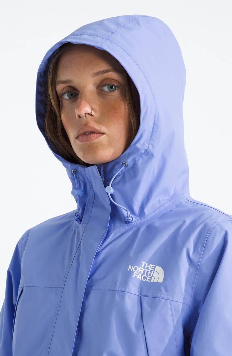 The North Face Antora Waterproof Hooded Rain Parka, Alternate, color, Periwinkle Glow