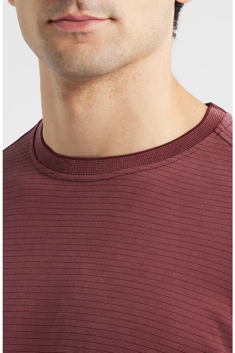 Bay Stripe Long Sleeve T-Shirt, Alternate, color, MAROON
