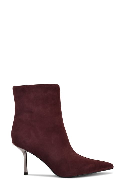 Nine West Narend Pointy Toe Bootie In Brown