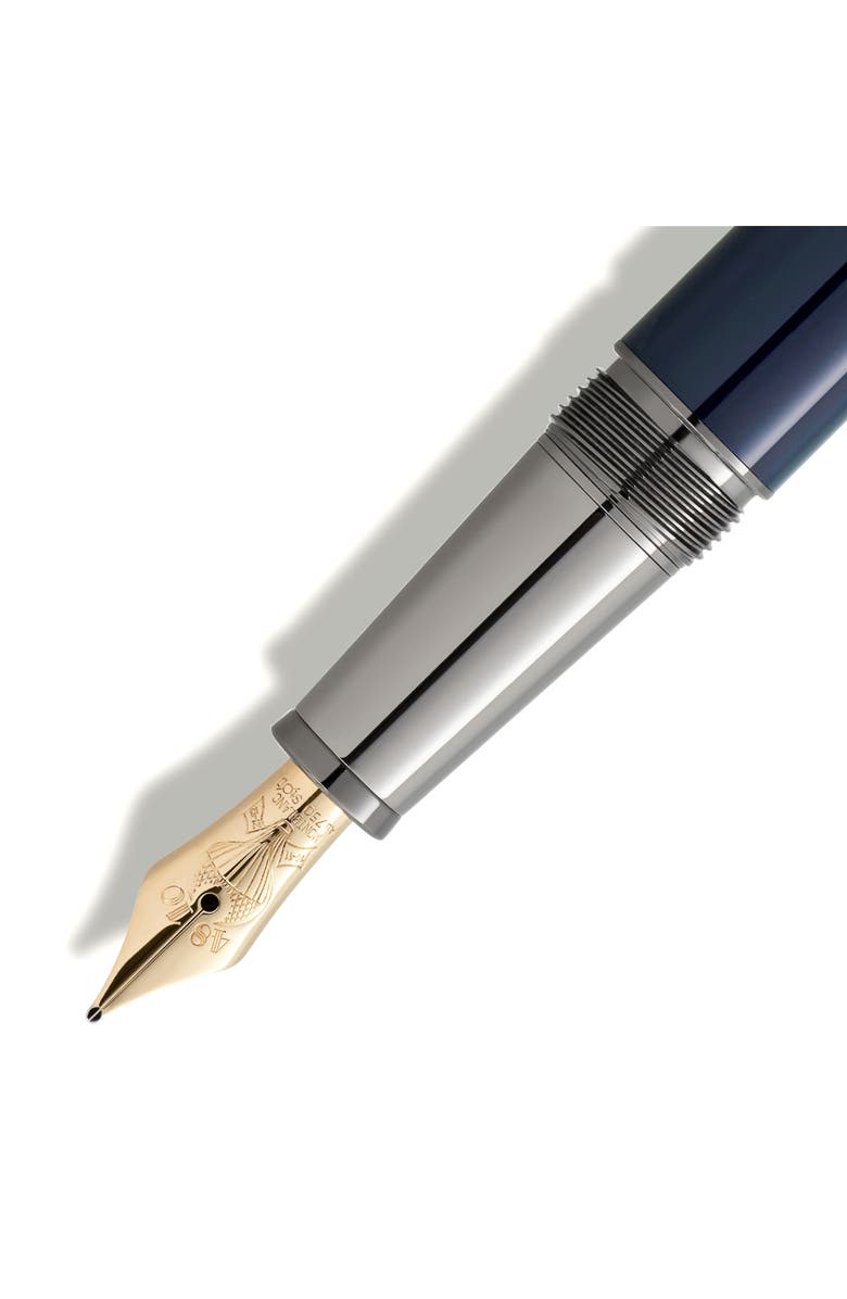 Montblanc Meisterstück Around the World in 80 Days Doué Classique Fountain Pen, Alternate, color, Blue