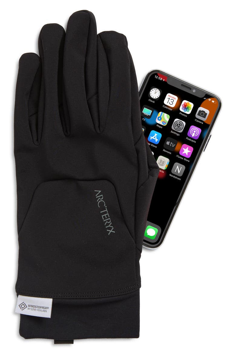 Venta Gore-Tex® Gloves, Alternate, color, BLACK