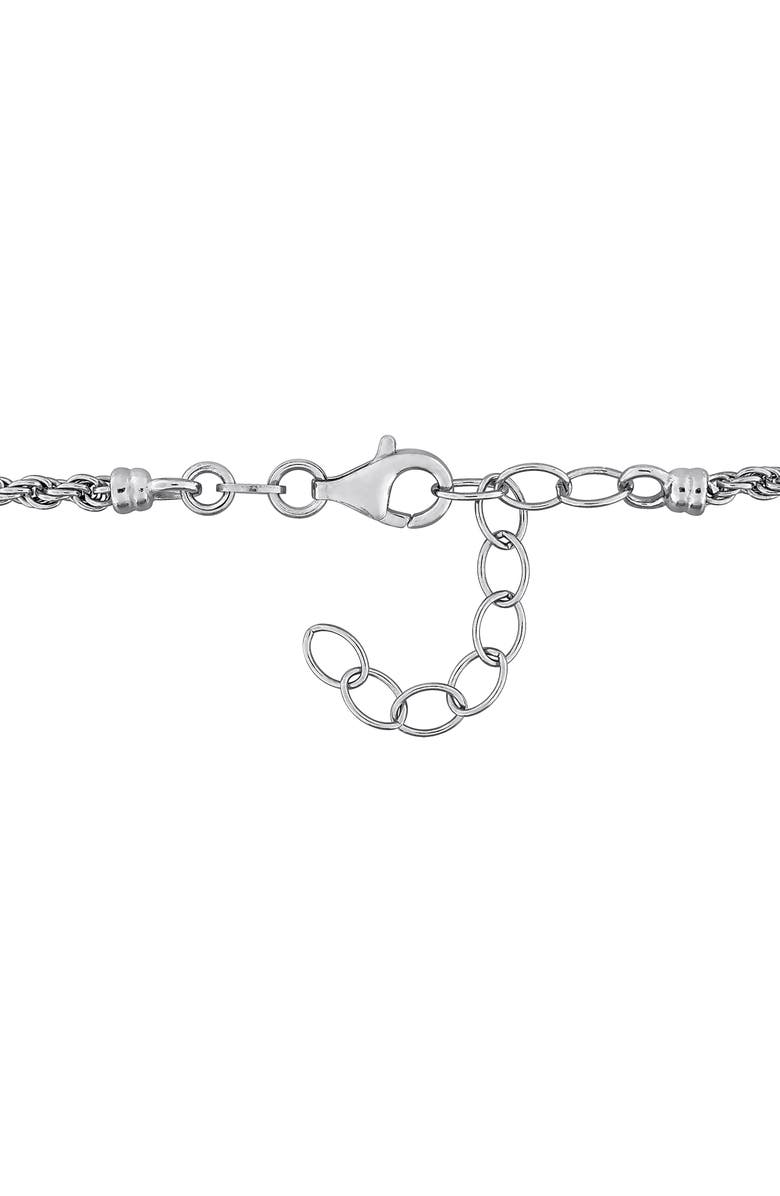 DELMAR Sterling Silver 2.5mm Rope & 6mm Curb Chain Necklace, Alternate, color, Silver