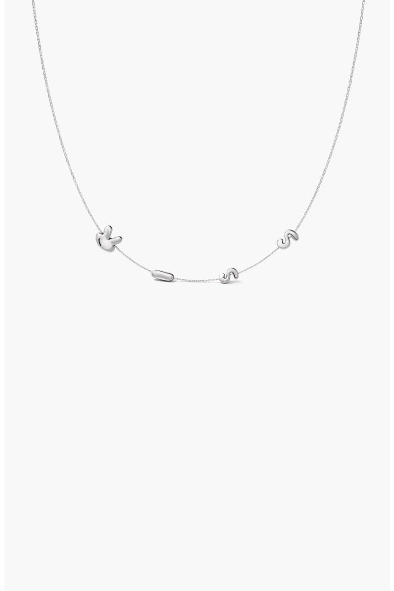 Kiss Necklace in Silver, Main, color, Silver