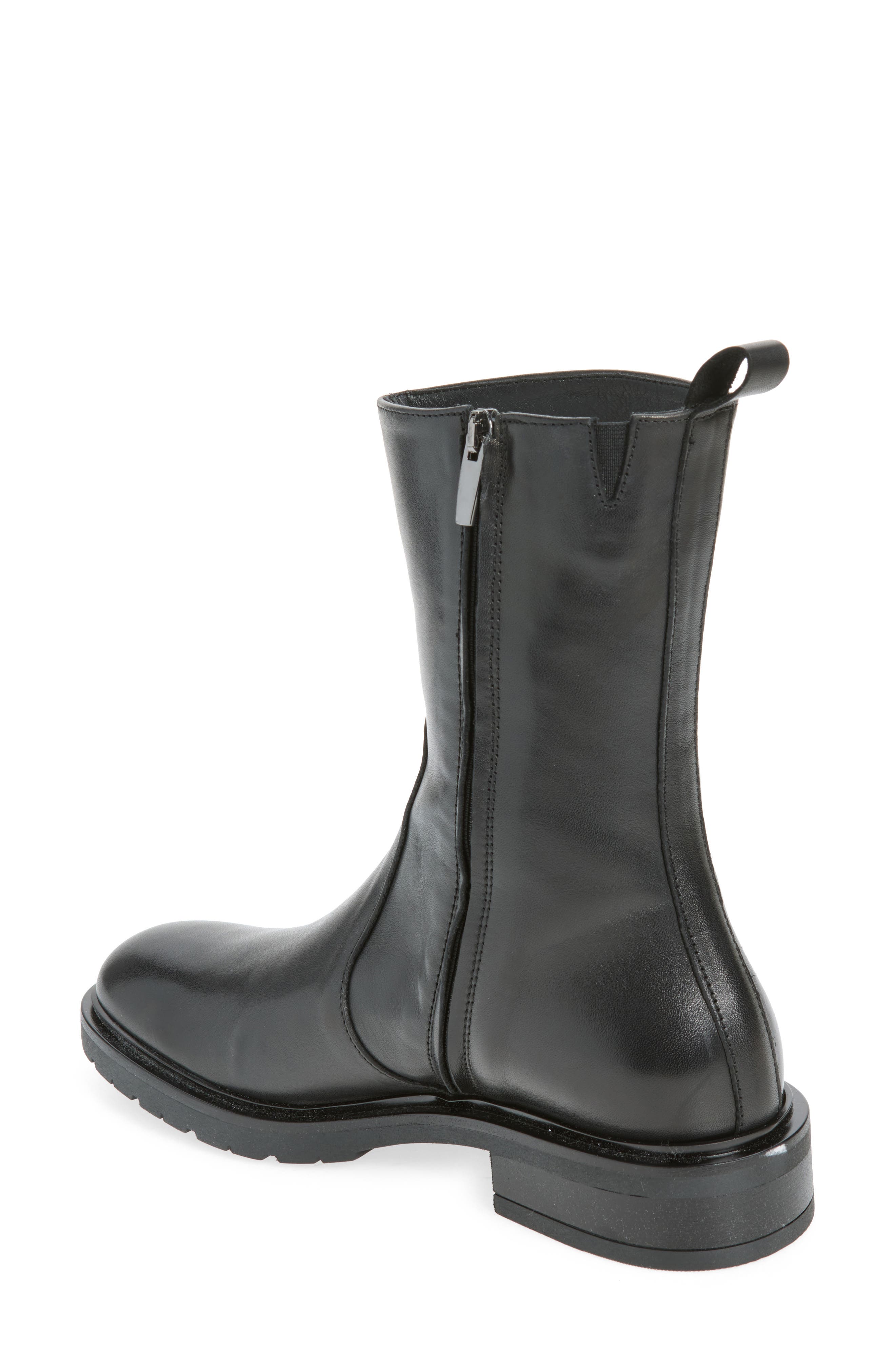 Blaize Leather Boot, Alternate, color, EBONY LEATHER